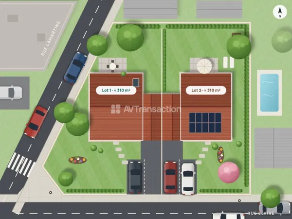 GENAS - RARE - Terrain à bâtir 310 m² - Secteur résidentiel rech