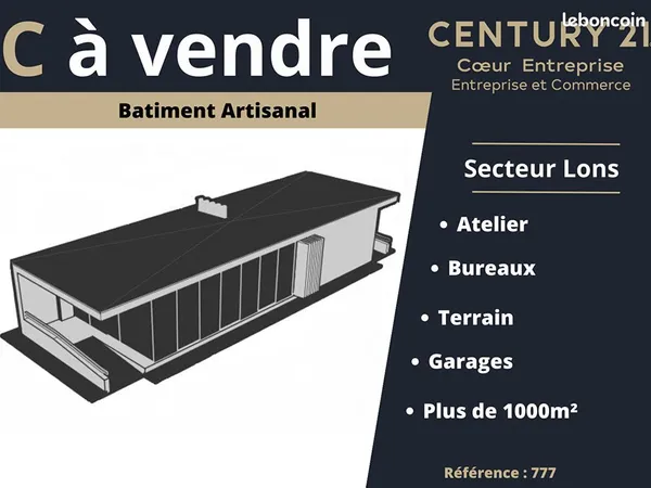 Entrepôt 1061 m² LONS LE SAUNIER