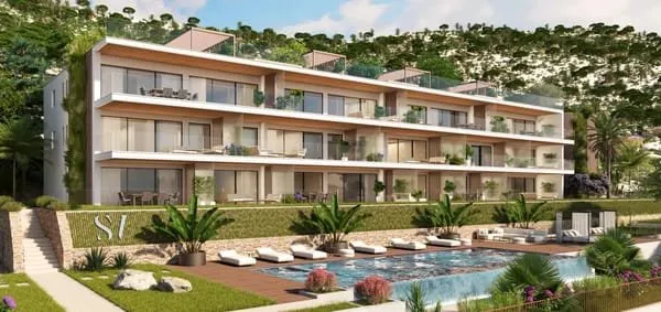 CAP D'AIL - Région PACA - Vente Appartement 4 pièces neuf de prestige - Vue mer