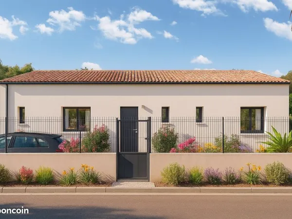 Maison neuve contemporaine 85 m² avec garage sur terrain de 200 m² à Vias (34450)
