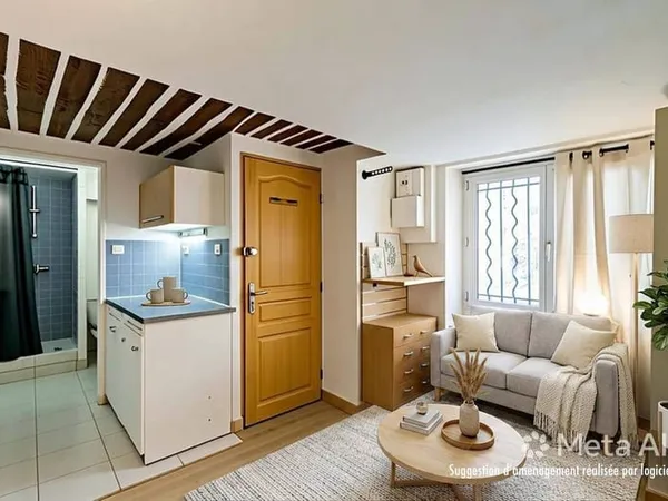 Studio 1 pièce 13 m²