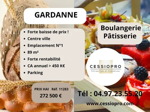 FORTE BAISSE DE PRIX ! À VENDRE - BOULANGERIE PÂTISSERIE 89 m2 - EMPLACEMENT No1 EN CENTRE-VILLE - F