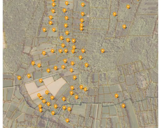 Ensemble de parcelles de bois et taillis d'une surface totale de 55ha26a38ca