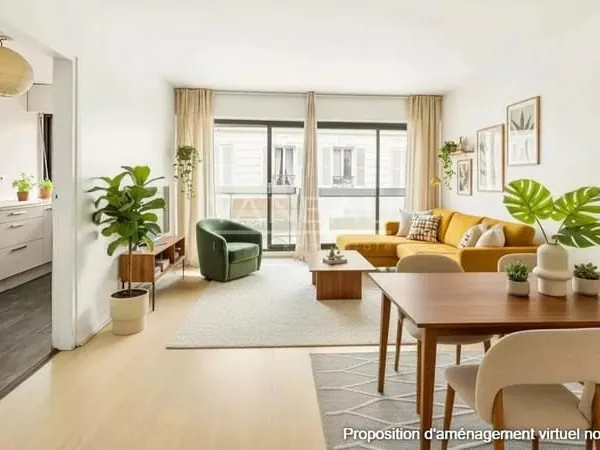 Paris XVe - Volontaires / Vaugirard : Studio lumineux avec balcon