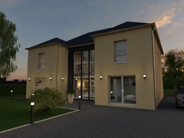Terrain + maison 208 m²