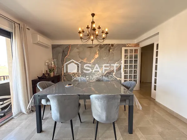 PERPIGNAN, BEL APPARTEMENT VENDU MEUBLE, BALCONS, GARAGE, PROCHE CENTRE