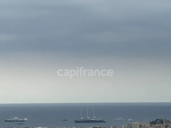 Appartement à vendre 4 pièces LE CANNET (06),penthouse avec vue mer panoramique, cave, possibilité 4