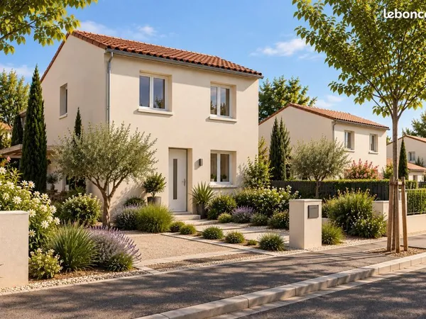 Maison neuve 4 pièces de 90m2 à montaud sur parcelle de 580m2