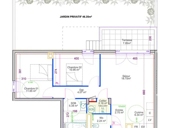 T3 neuf meublé avec jardin - Vergèze - Disponible novembre 2026