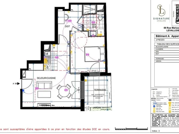 Appartement T2 - 600 000EUR - LEVALLOIS PERRET 92300