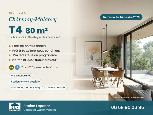 Appartement 4 pièces 80 m²