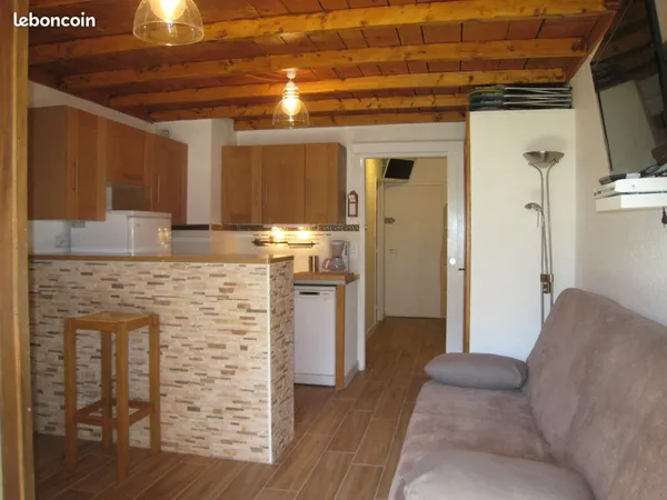 Studio 30m2 centre station1650, plein sud, vue piste, 3 étoiles