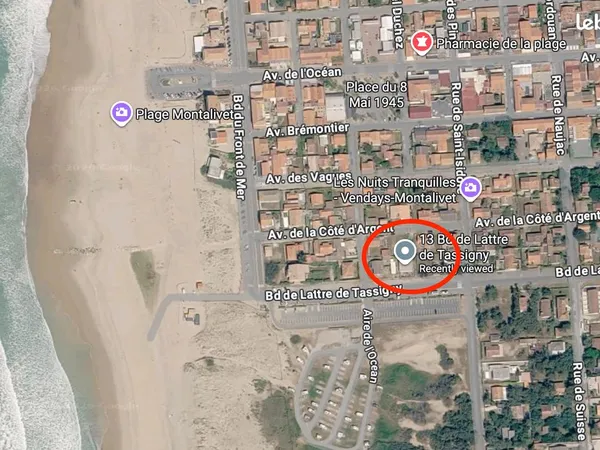 Studio a louer a 200m de l'ocean