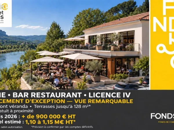 Fonds de commerce restaurant, bar 422 m²