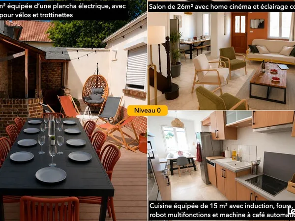 Grande amiénoise rénovée avec terrasse aménagée