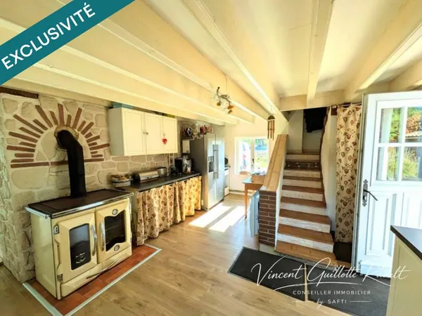 ? CHAUMES-EN-RETZ  MAISON 120 M²  3 CHAMBRES + BUREAU  TERRAIN DE 6 103 M²