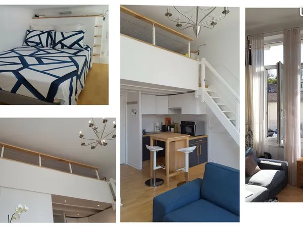 Appartement 24 m2 calme et lumineux, exposition Sud / mezzanine 13 m2 / Saint Charles / bail étudian