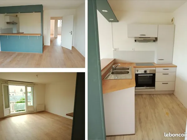 T3 - 59,31 m² avec balcon et parking privatif - À 600 m de la gare - 130 500