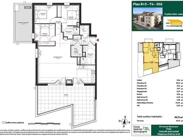 Appartement T4-302 - Attique