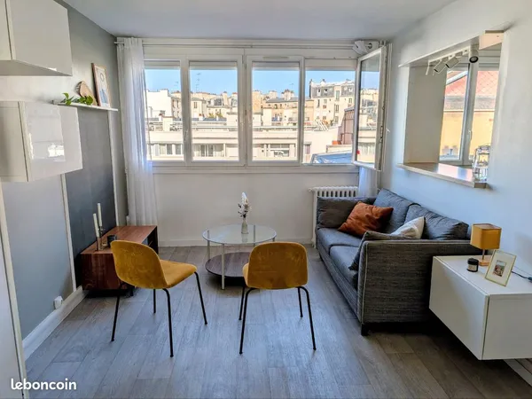 A louer : Studio meublé de 29 m² - Paris 12e, quartier Daumesnil