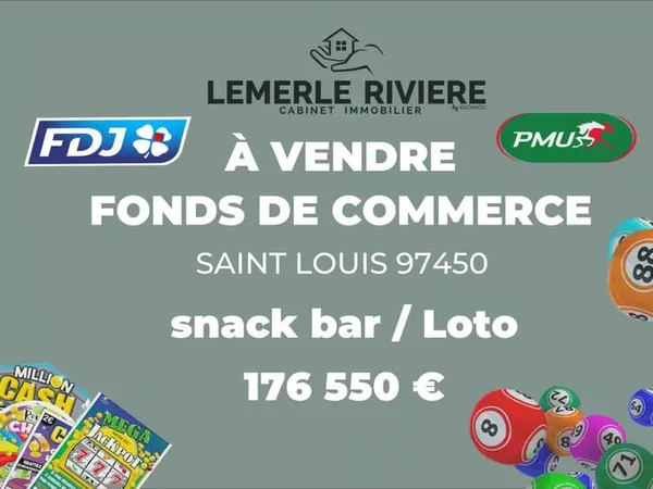 FONDS DE COMMERCE À VENDRE - SAINT-LOUIS (97450) Emplacement stratégique - Centre-ville