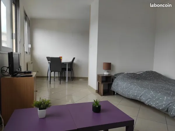 Grand studio meublé