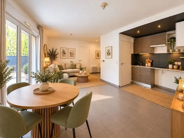 EYSINES  Appartement T2 de 46 m² avec grande terrasse et parking en sous-sol