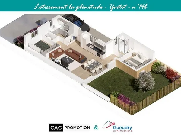 Maison neuve 82 m² + jardin - Yvetot