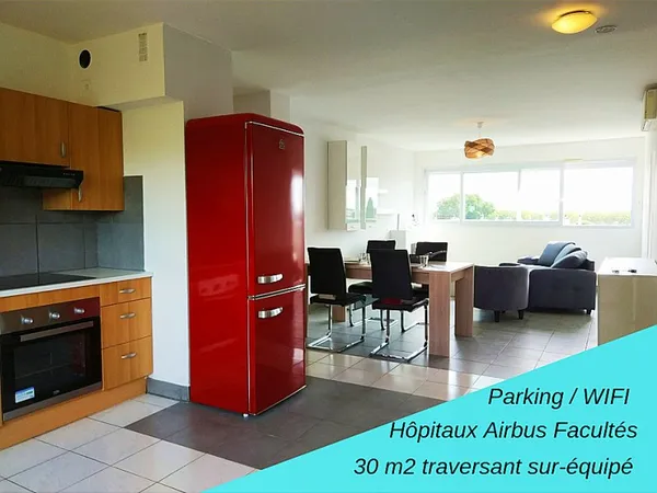 Loue dans T4 lumineux 80m² : 1 chambre disponible, Airbus Hôpitaux Facultés Purpan, Toulouse