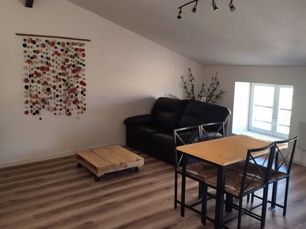 T2 meublé 45m2 toit terrasse + clim