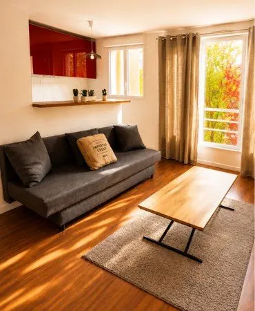 Grand studio 33 m² avec coin nuit - Vue dégagée sur jardin - Idéal investisseur ou primo-accédant