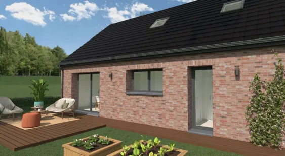 Terrain + maison 82 m²