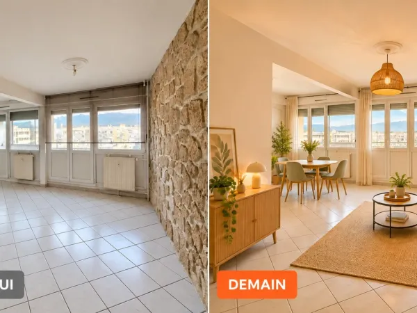 Echirolles opportunité investisseur - T6 119 m² - 5 Chambres - 3 Loggias