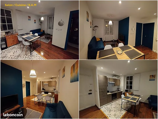 Appartement Meublé T3 rénové de 47 m² - Hypercentre et bord de Loire