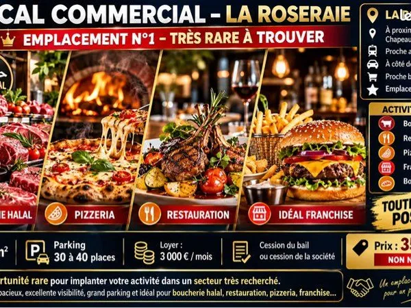 🔥 local commercial la roseraie - 250 m² 🔥 🚨 opportunité exceptionnelle - emplacement n°1 - angers la