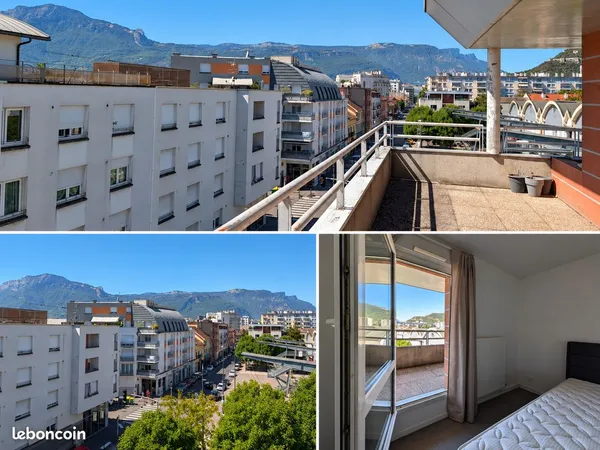 T3 dernier étage avec terrasse Saint Martin d'Hères, bquartier Croizat