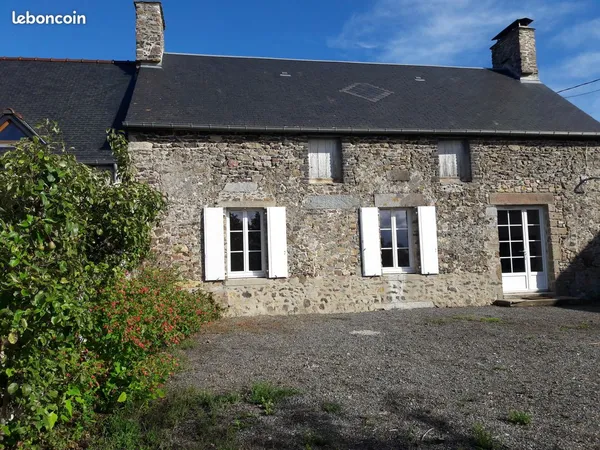 Geffosses, à louer Maison pierre F3 de plain-pied non meublée