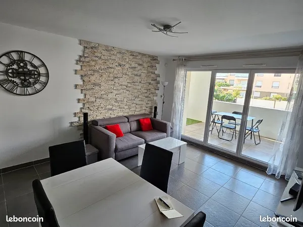 Location hivernale T3 dans résidence sécurisée à Saint Cyr sur mer
