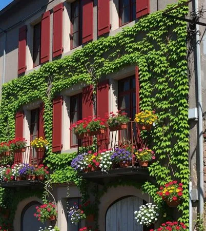 Maison de village avec jardin et source