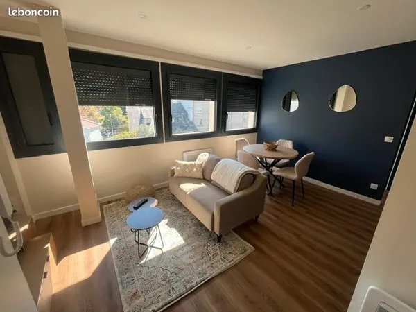 T2 meublé 39 m² rénové - parking - dpe b