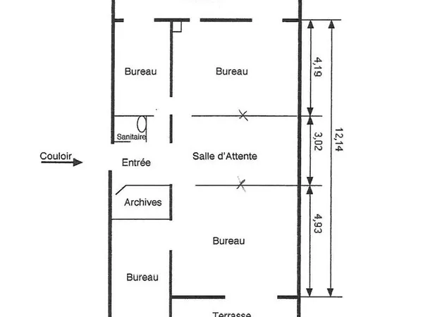 Orléans - Loue bureau 100m²
