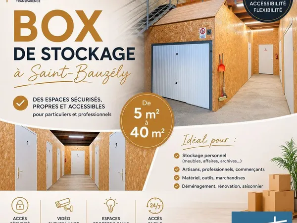 Box de stockage 40 m²