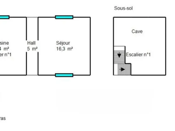 Maison 3 pièces 76 m²
