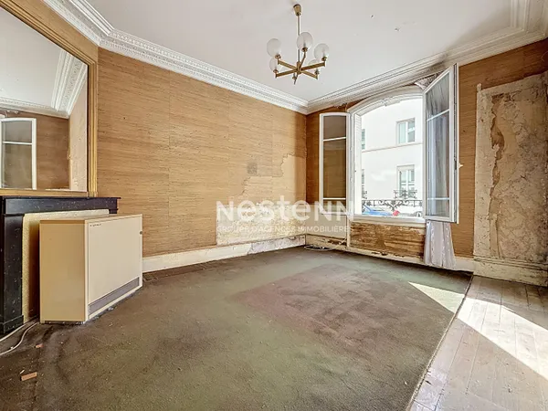 ISSY LES MOULINEAUX - QUARTIER SAINT ETIENNE - Appartement traversant 2 pièces avec jardin