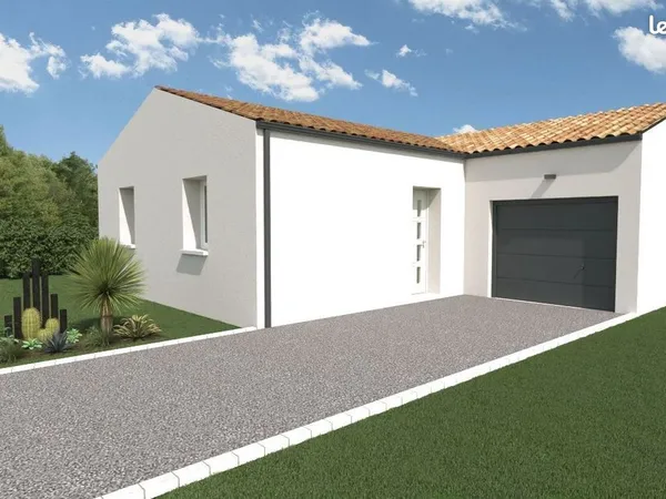 Maison 3 chambres sur un terrain de 590 m² à SAINT-JULIEN-DES-LANDES