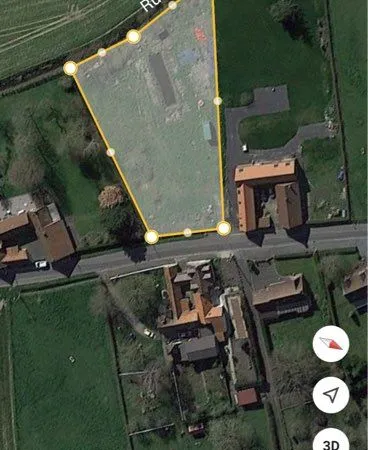 Beau terrain agricole 3 074 m² - 25 m de façade - Lecelles