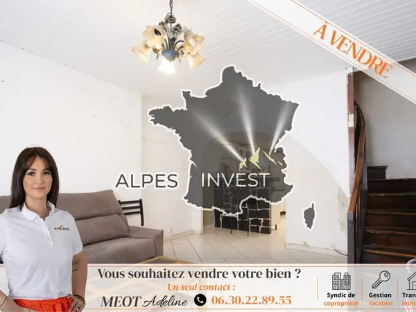 RARE A LA VENTE - MAISON DE VILLAGE A RENOVER TYPE T5 PLEIN