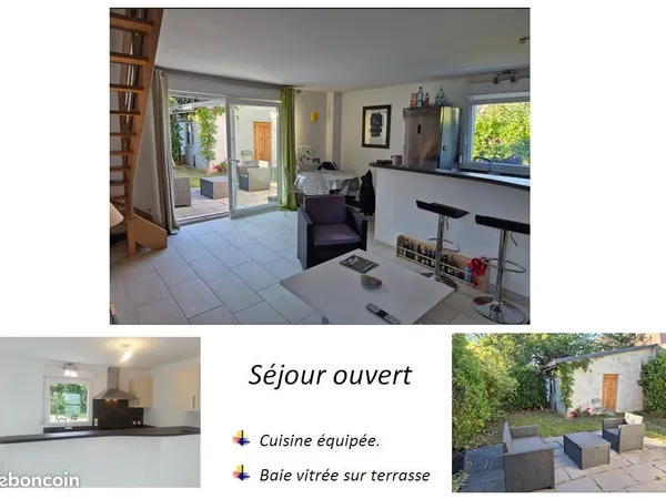 Appartement duplex Meublé au calme