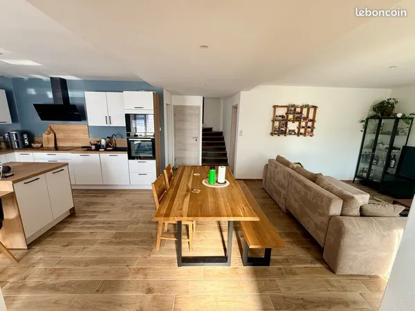 Appartement maison Duplex rénové 136 m² avec jardin, terrasse et parking - Saint-Amé
