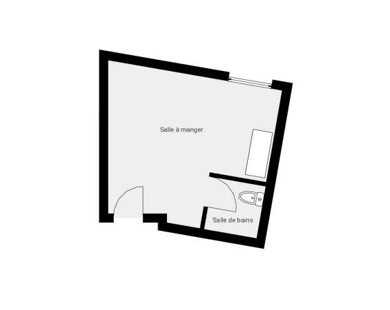 Studio 1 pièce 19 m²